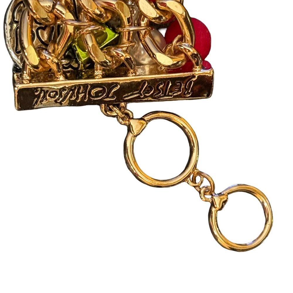 Betsey Johnson NWT Festive Fun Retro Chunky Christmas Charm Bracelet (J162) - Picture 12 of 12